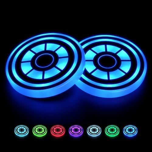 Lighting Interior Decor - 2PCS LED Car Cup Holder Lights