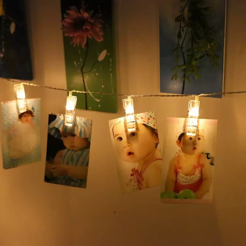 Lighting Decor Photos - 1.5-10m Photo Clip Fairy String lights
