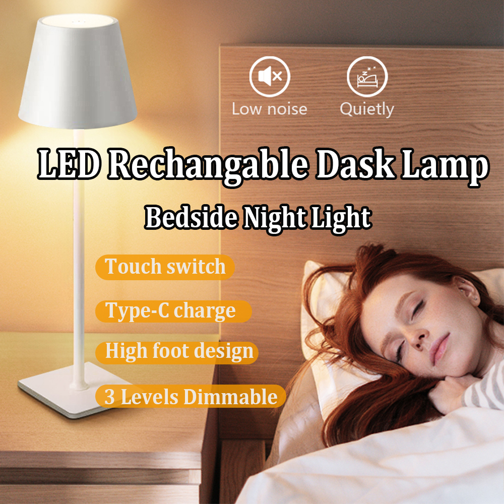 Room Decor Lighting Lamp - LED Rechargeable Desk Light Wireless Table