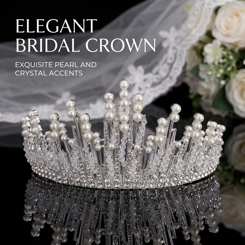 Bridal Pearl Crown Headpiece E - đánh giá và giá Elegant Decor & Lighting Llc