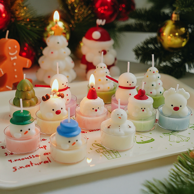 Christmas Tree Tea Candle Snow - đánh giá và giá Lighting Decor Photos