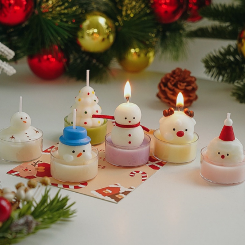Christmas Tree Tea Candle Snow - đánh giá và giá Lighting Decor Photos