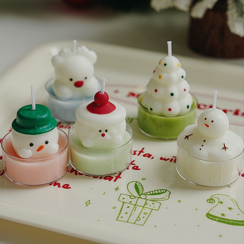 Christmas Tree Tea Candle Snow - đánh giá và giá Lighting Decor Photos