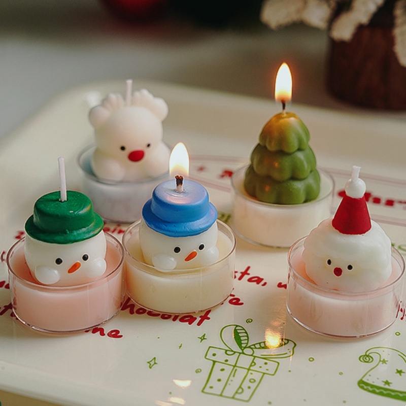 Christmas Tree Tea Candle Snow - đánh giá và giá Lighting Decor Photos