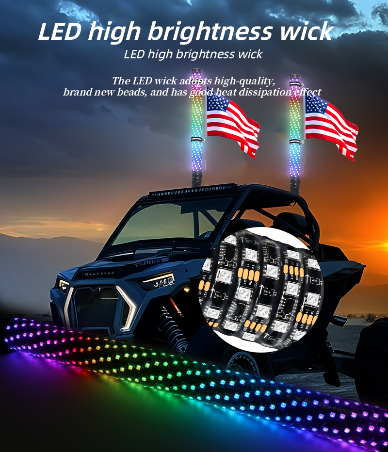 2FT RGB Flagpole Light LED Whi - đánh giá và giá Decor Kart Lighting