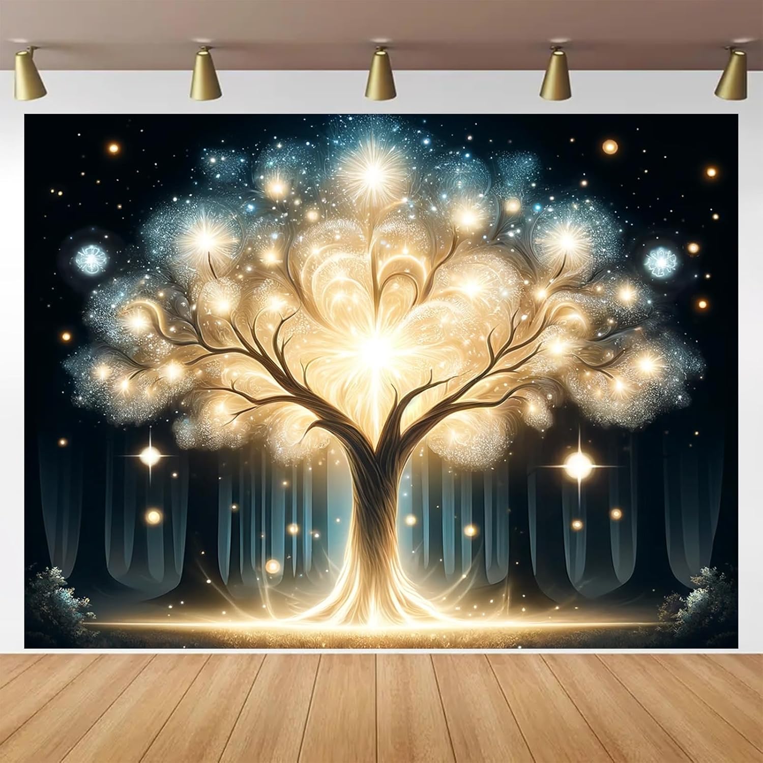 Glowing Spirit Tree UV Black L - đánh giá và giá Wall Decor Lighting Tree