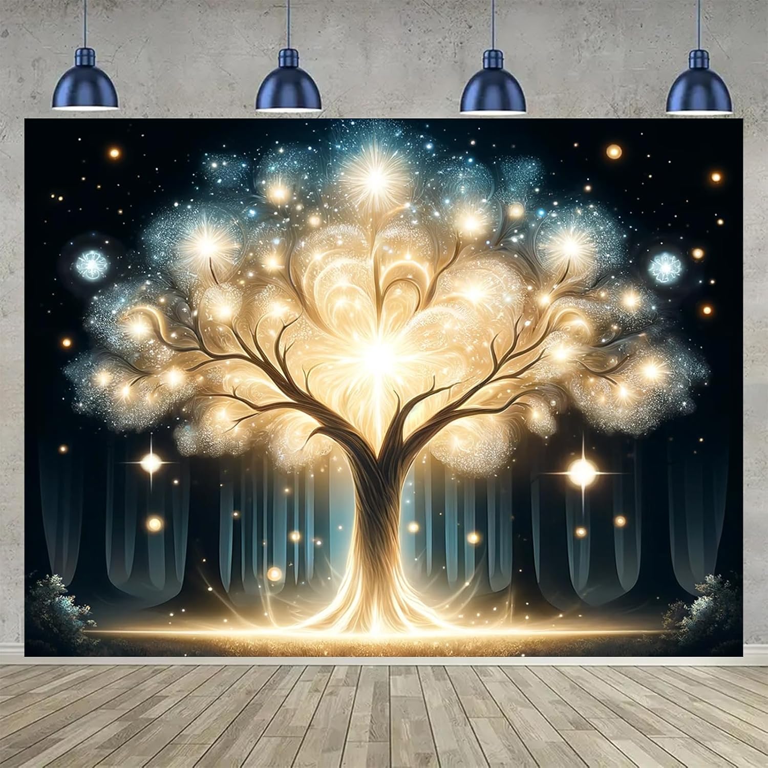 Glowing Spirit Tree UV Black L - đánh giá và giá Wall Decor Lighting Tree
