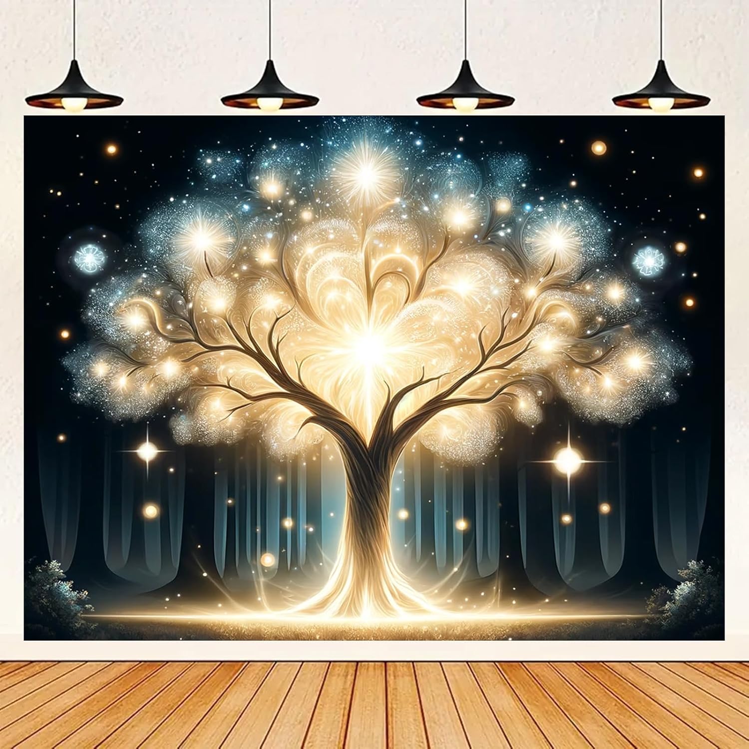 Glowing Spirit Tree UV Black L - đánh giá và giá Wall Decor Lighting Tree