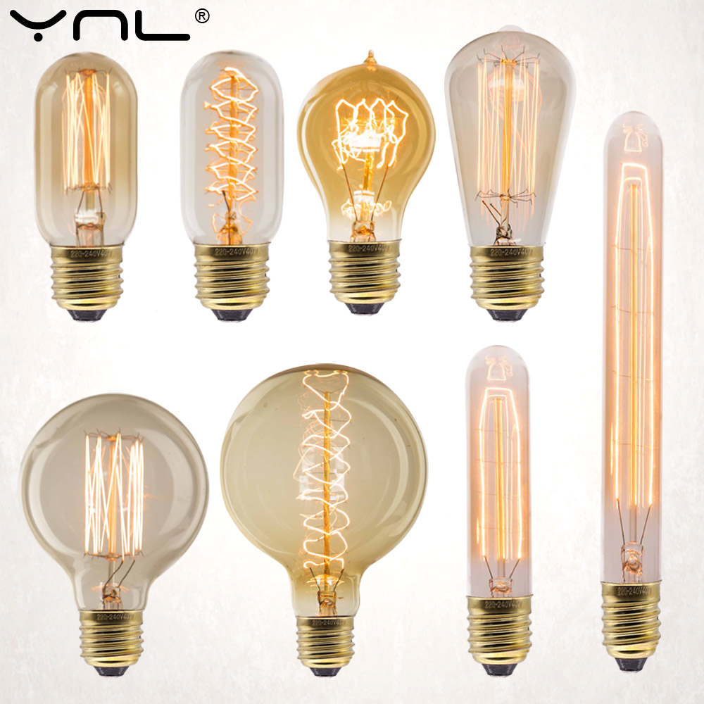 E27 Retro Edison Bulb 220V 40W - đánh giá và giá Room Decor Lighting Lamp