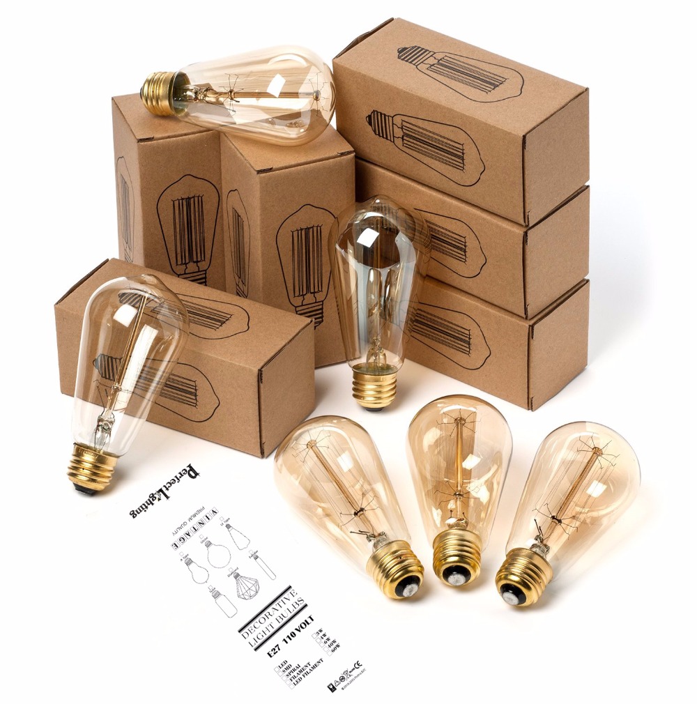 E27 Retro Edison Bulb 220V 40W - đánh giá và giá Room Decor Lighting Lamp