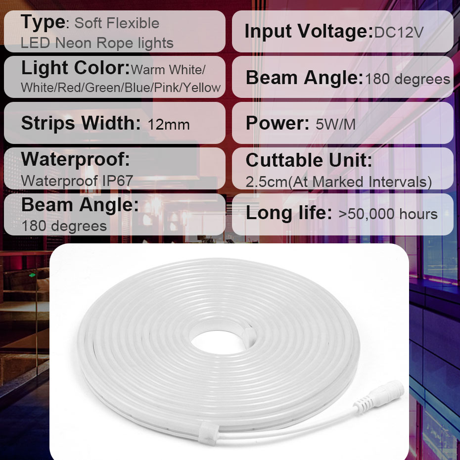 LED Strip Light 2835SMD DC12V  - đánh giá và giá Decor Lighting Hours