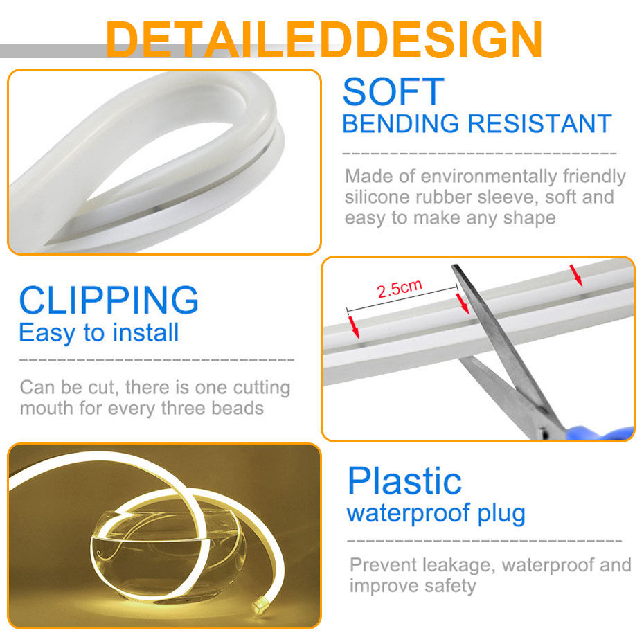LED Strip Light 2835SMD DC12V  - đánh giá và giá Decor Lighting Hours