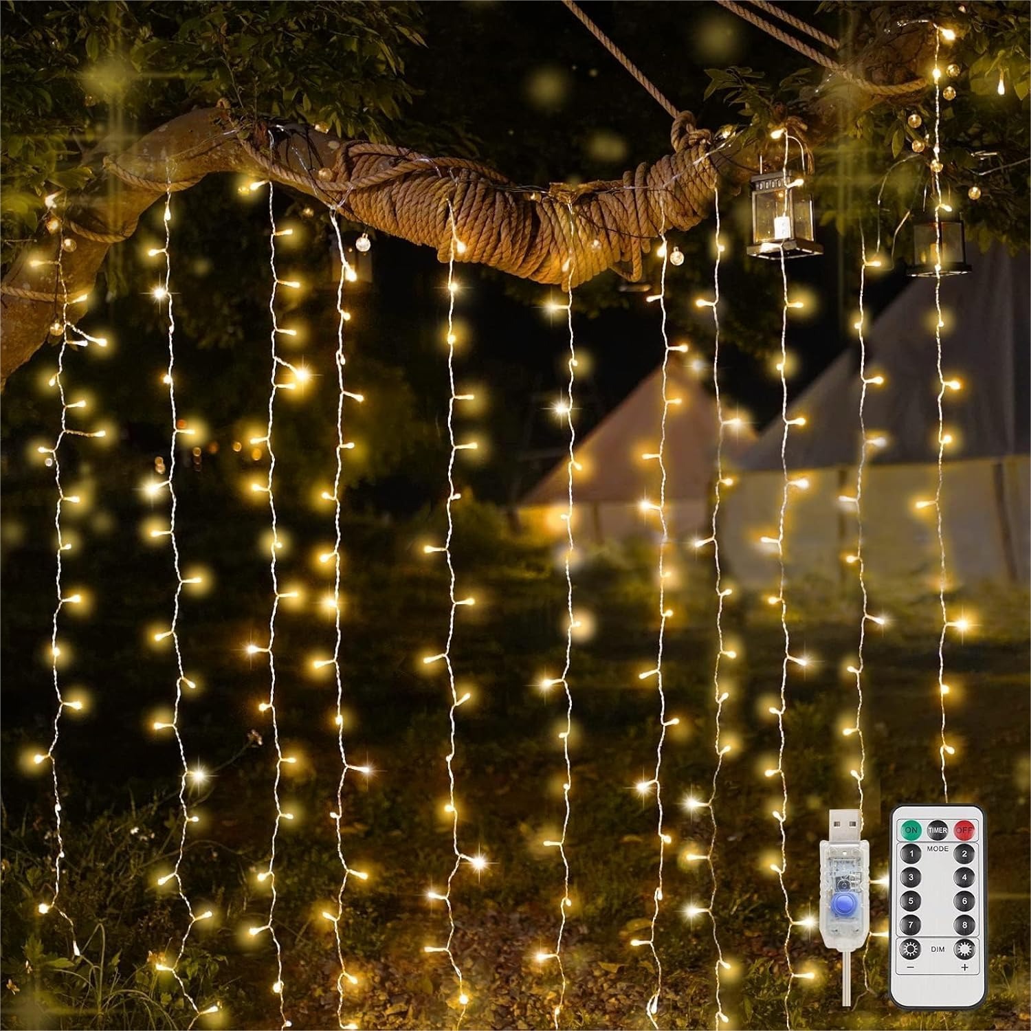 Curtain Lights For Bedroom 200 - đánh giá và giá Lighting Christmas Decor