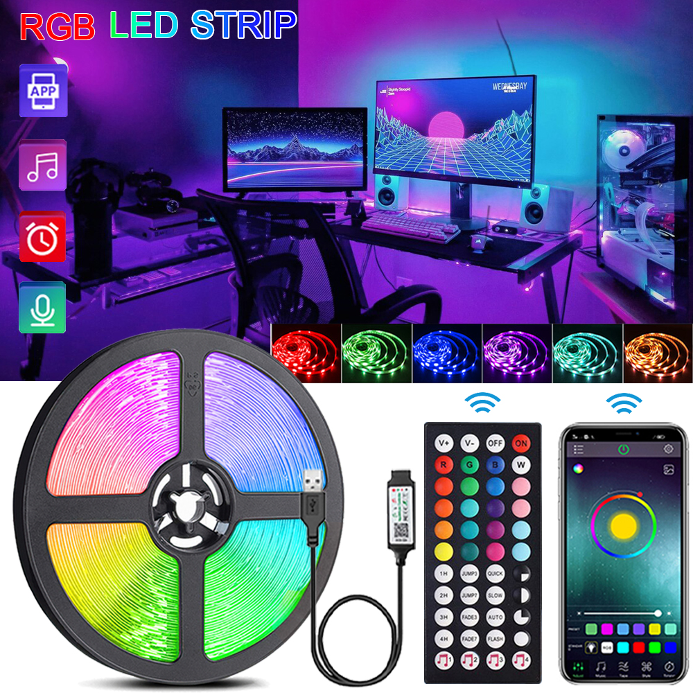 RGB LED Strip Lights Music Syn - đánh giá và giá Decor Lighting Hours
