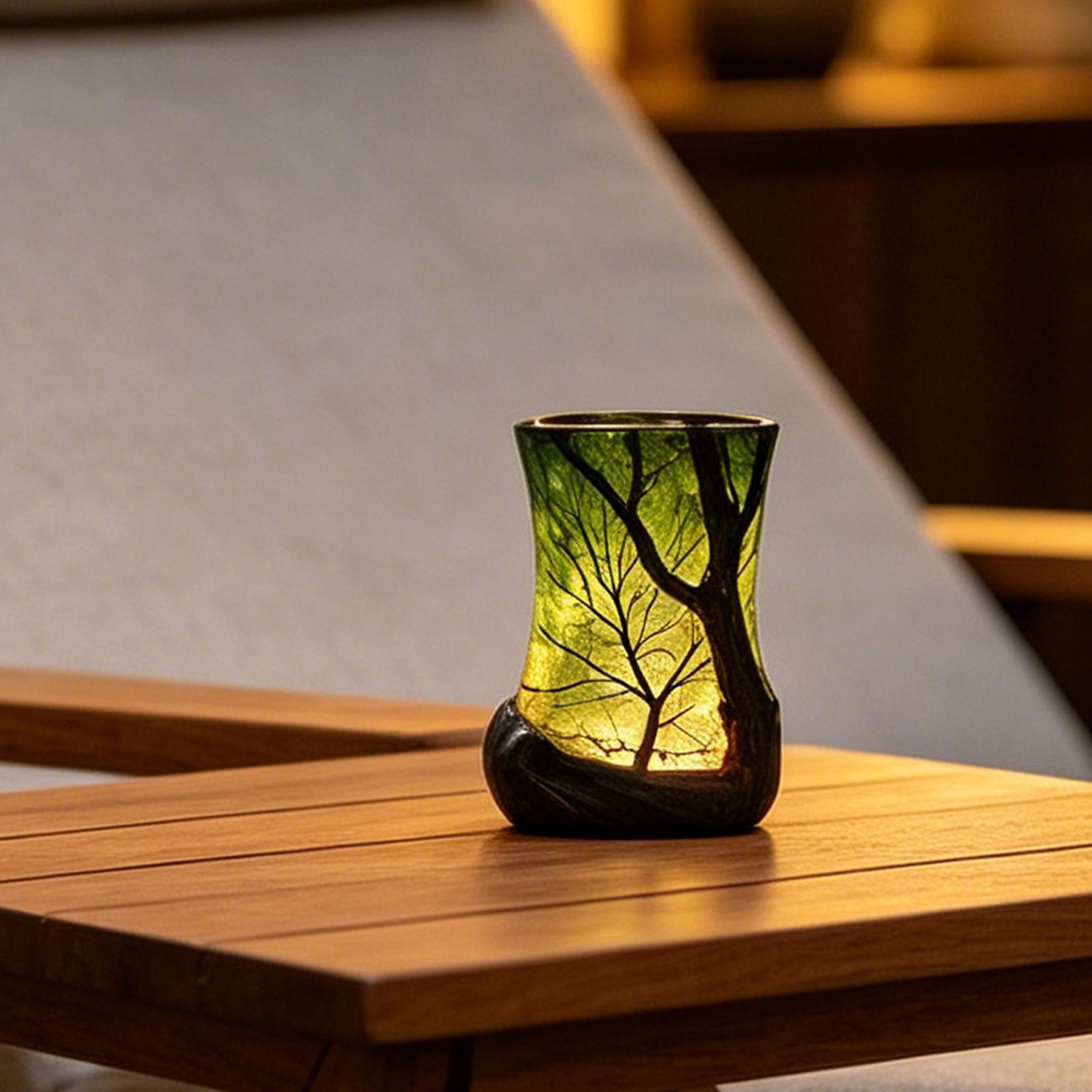Bedside Table Lamp Forest Nigh - đánh giá và giá Room Decor Lighting Lamp