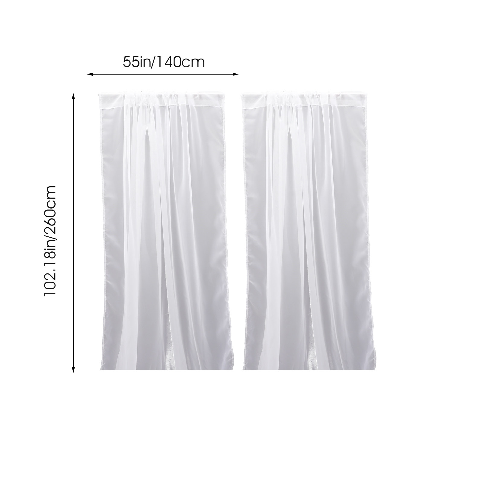 2Pcs Window Curtain Sheer Curt - đánh giá và giá Lighting Interior Decor