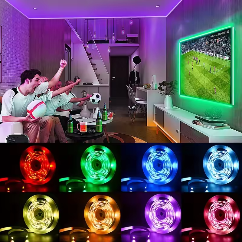 Led Lights for TV 3 Key Contro - đánh giá và giá Decor Lighting Hours