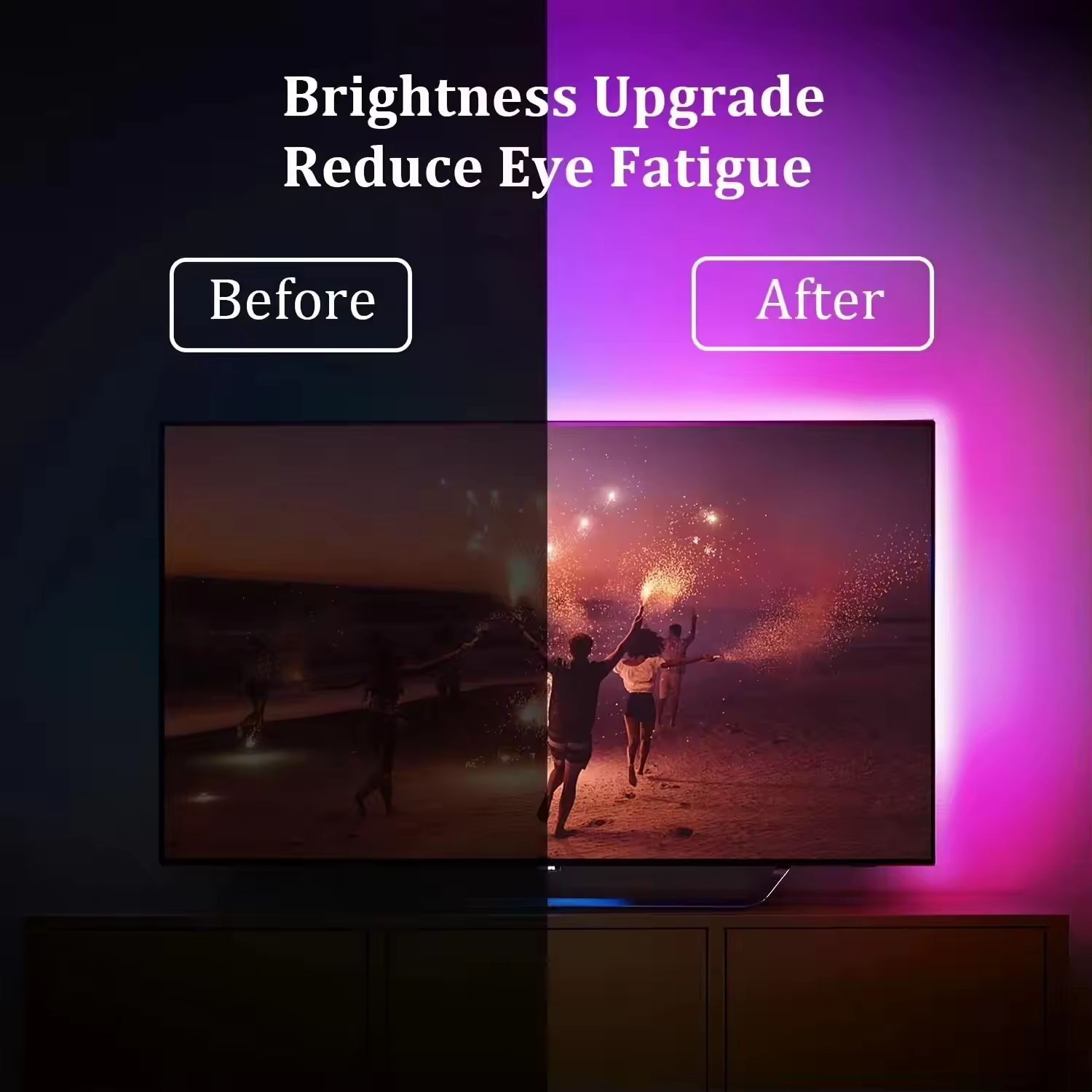 Led Lights for TV 3 Key Contro - đánh giá và giá Decor Lighting Hours