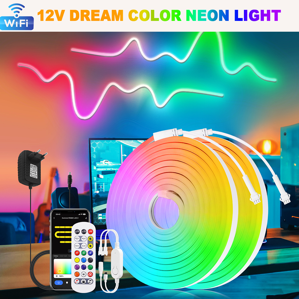 WiFi Smart RGB Neon LED Strip  - đánh giá và giá Decor Lighting Hours