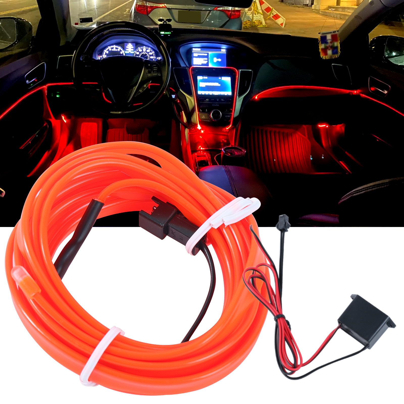 Car Interior Strip Light Ambie - đánh giá và giá Lighting Interior Decor