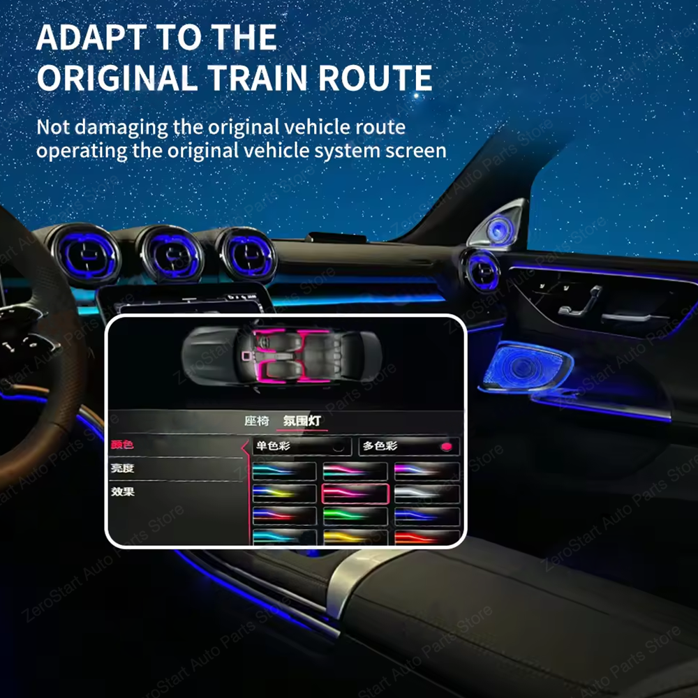 64 Color Car LED For Mercedes  - đánh giá và giá Lighting Decor Inc