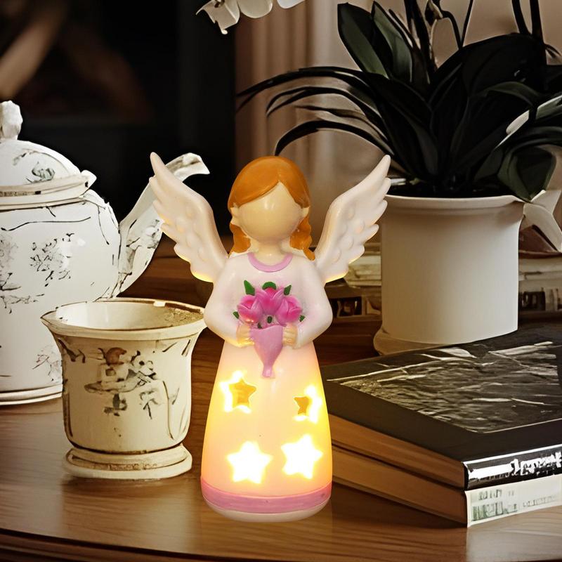 Candlestick Lamp Angel Statue  - đánh giá và giá Room Decor Lighting Lamp