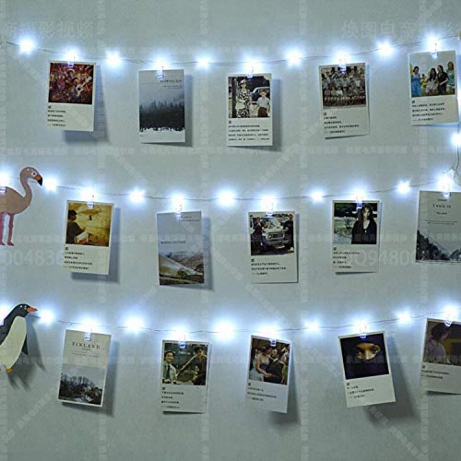 50 LEDs 20 Photo Clips String  - đánh giá và giá Lighting Decor Photos