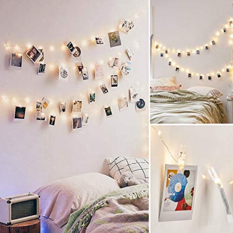 50 LEDs 20 Photo Clips String  - đánh giá và giá Lighting Decor Photos