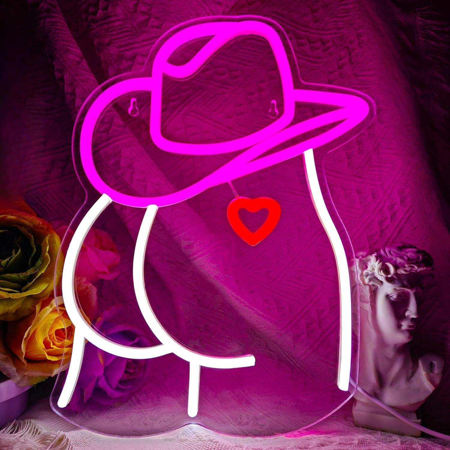Cowgirl Neon Sign Dimmable LED - đánh giá và giá Lighting Christmas Decor