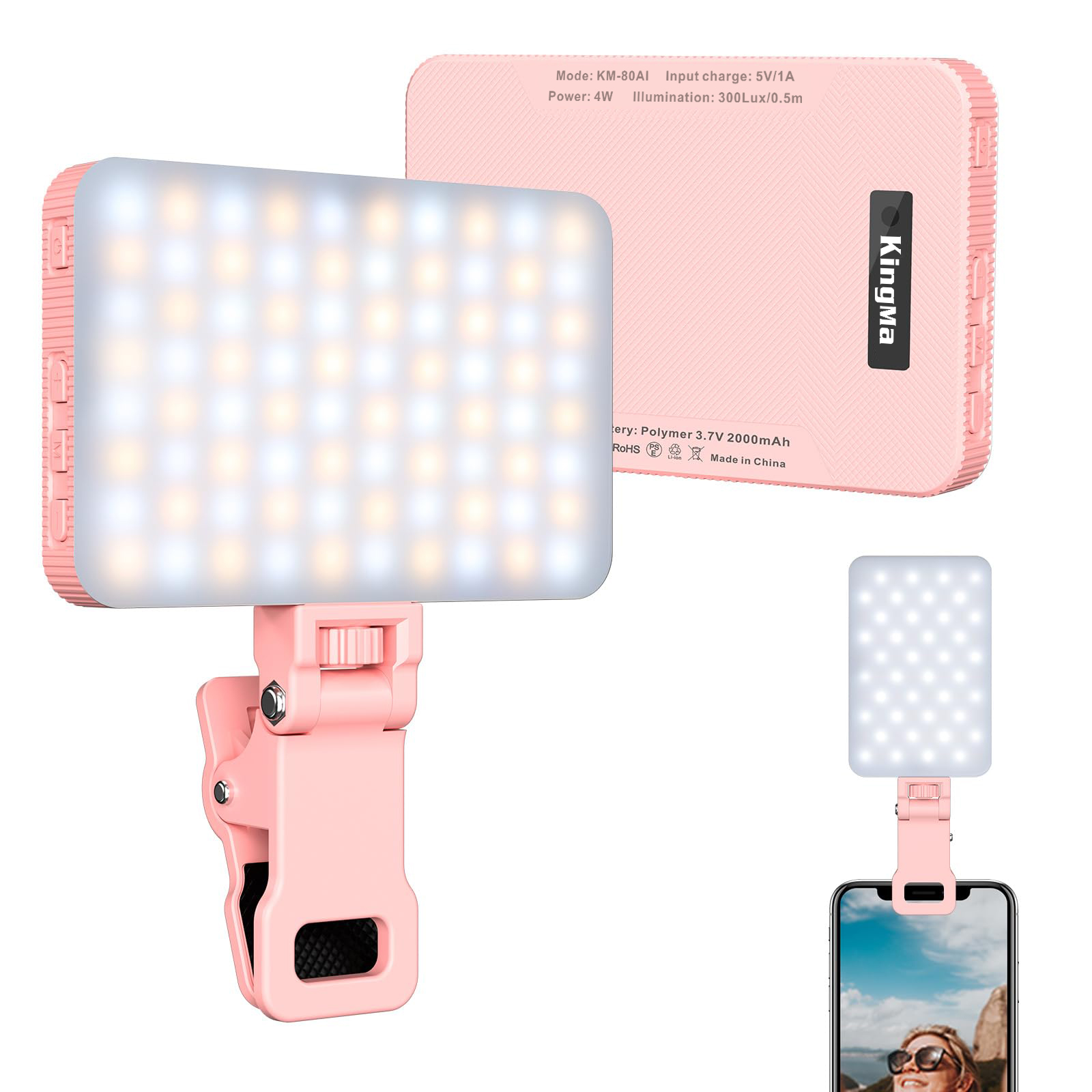 King Ma Pink Rechargeable Self - đánh giá và giá Lighting Gallery