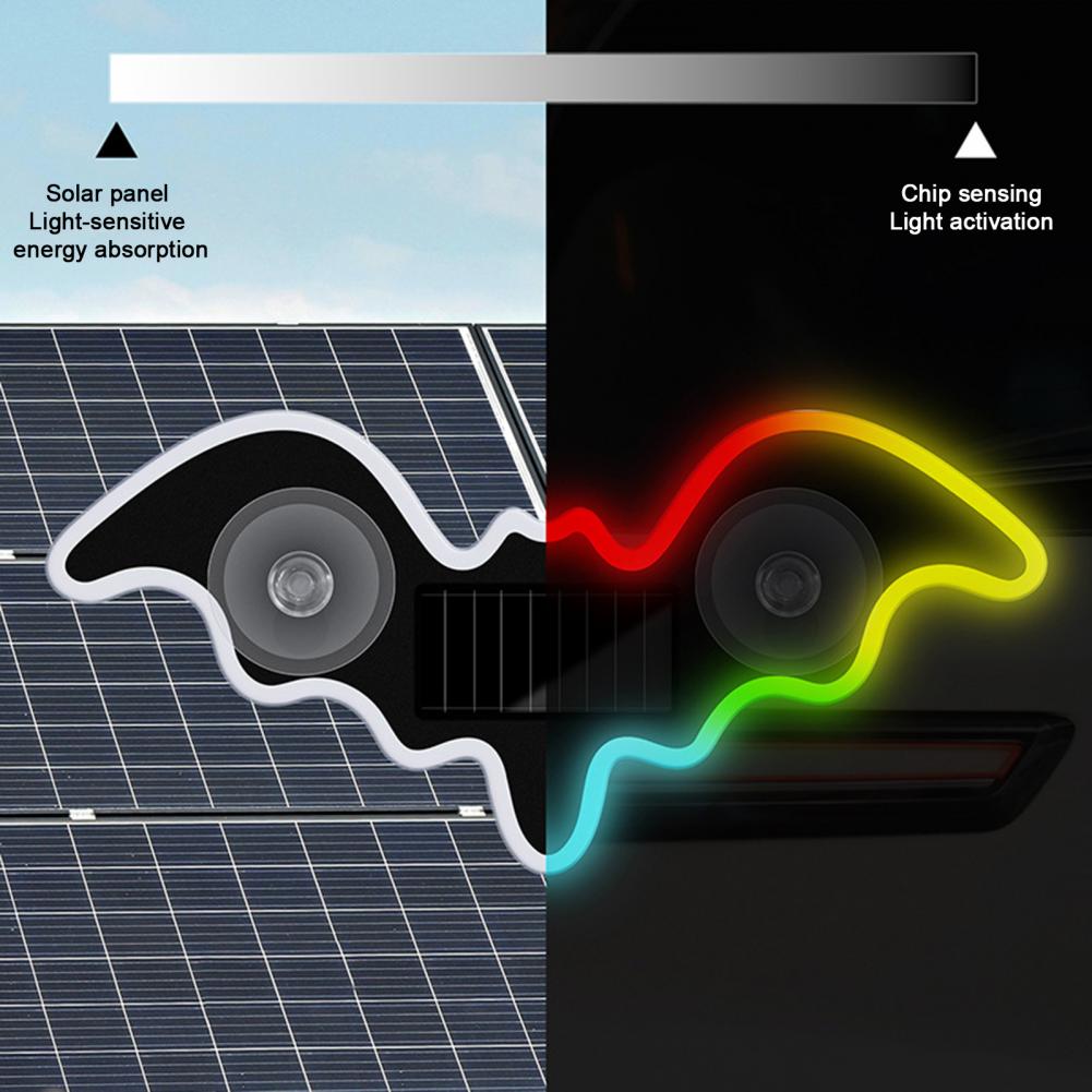 Solar Bat Shape LED Car Window - đánh giá và giá Unique Lighting Decor