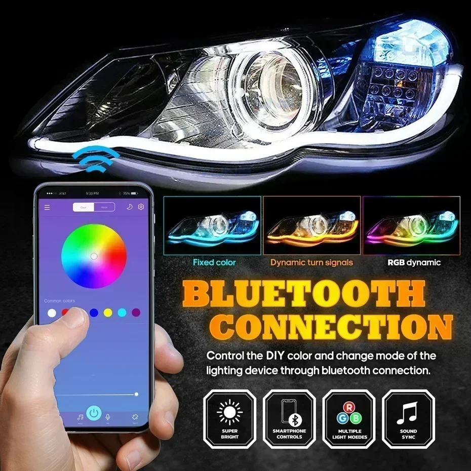 12V DRL Car LED Daytime Runnin - đánh giá và giá Lampu Lighting Decor