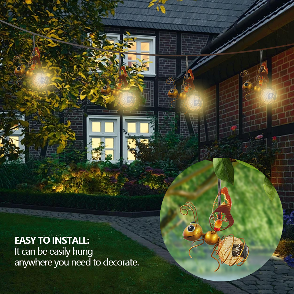 Solar Powered Hanging Bug Ligh - đánh giá và giá Lighting Bug Decor
