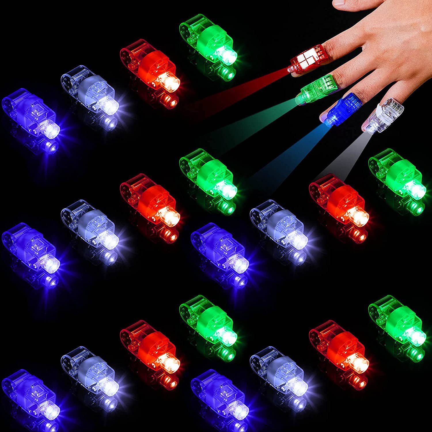 50/100 Pcs LED Finger Lights G - đánh giá và giá Decor Lighting Hours