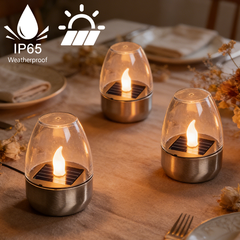 LED Solar Candles Light Flamel - đánh giá và giá Room Decor Lighting Lamp