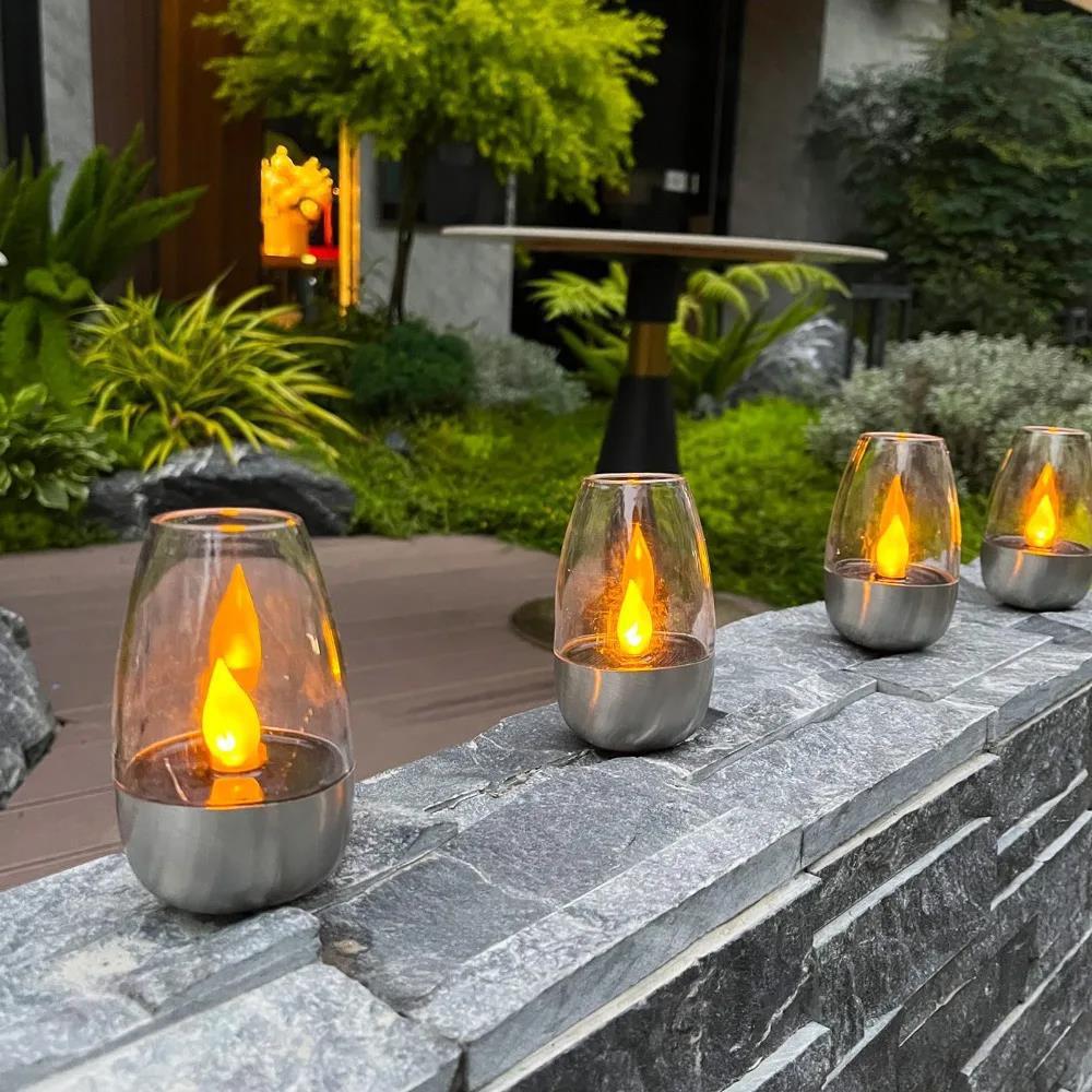 LED Solar Candles Light Flamel - đánh giá và giá Room Decor Lighting Lamp