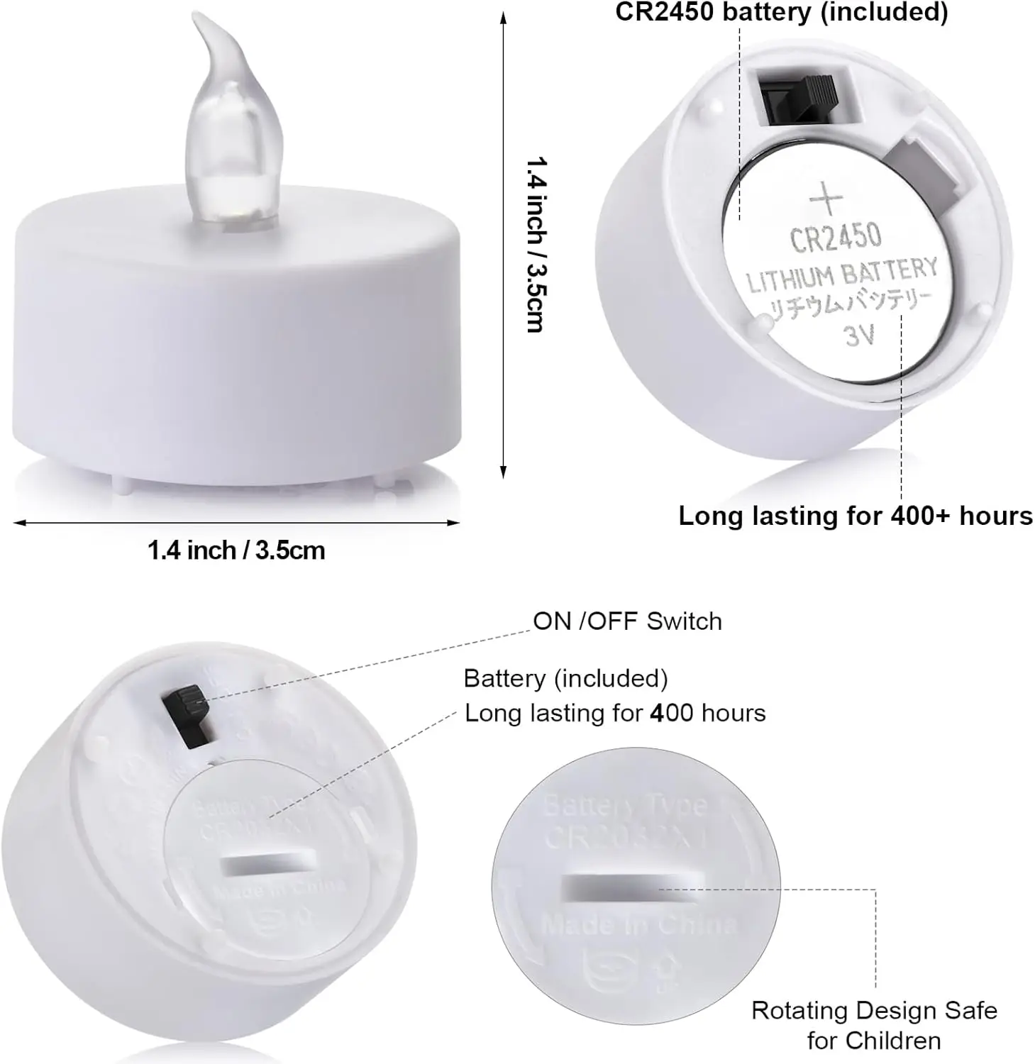 Remote Control Flameless LED T - đánh giá và giá Decor Lighting Hours