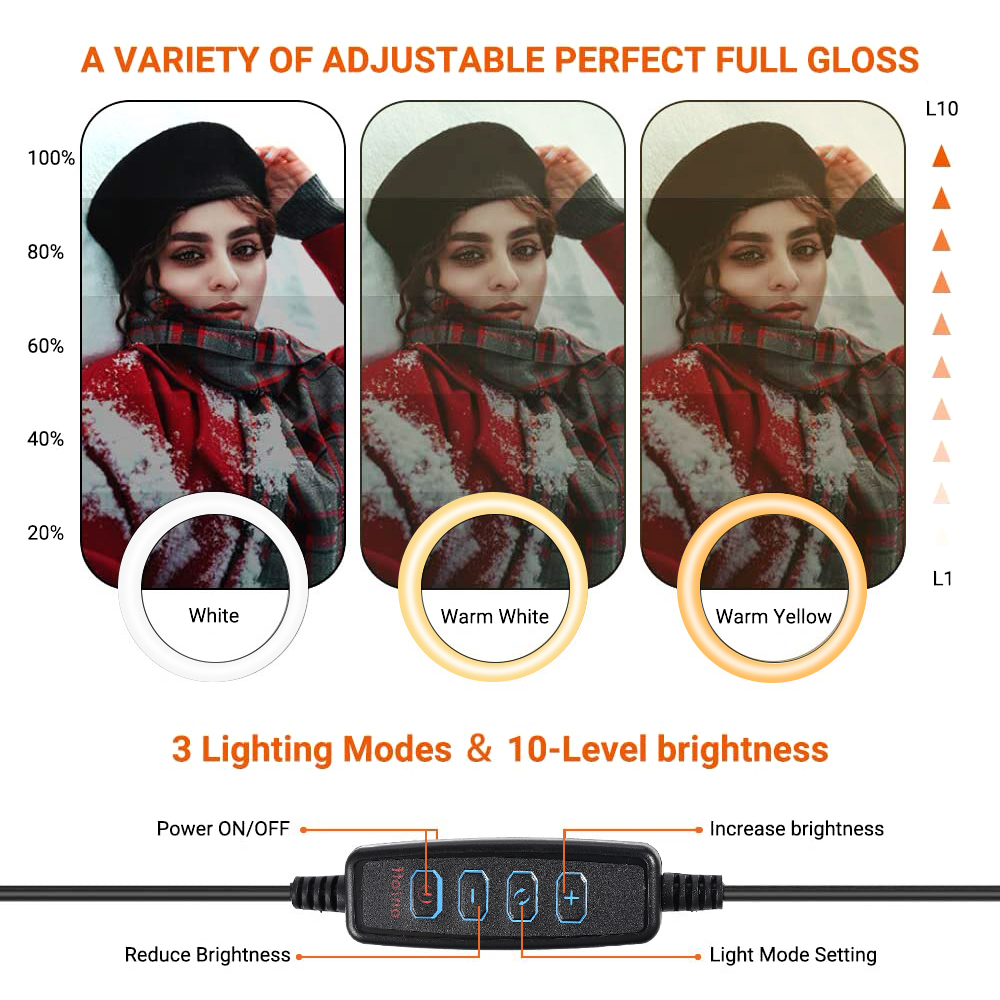 26cm 10 inch Led Ring Selfie L - đánh giá và giá Lighting Gallery