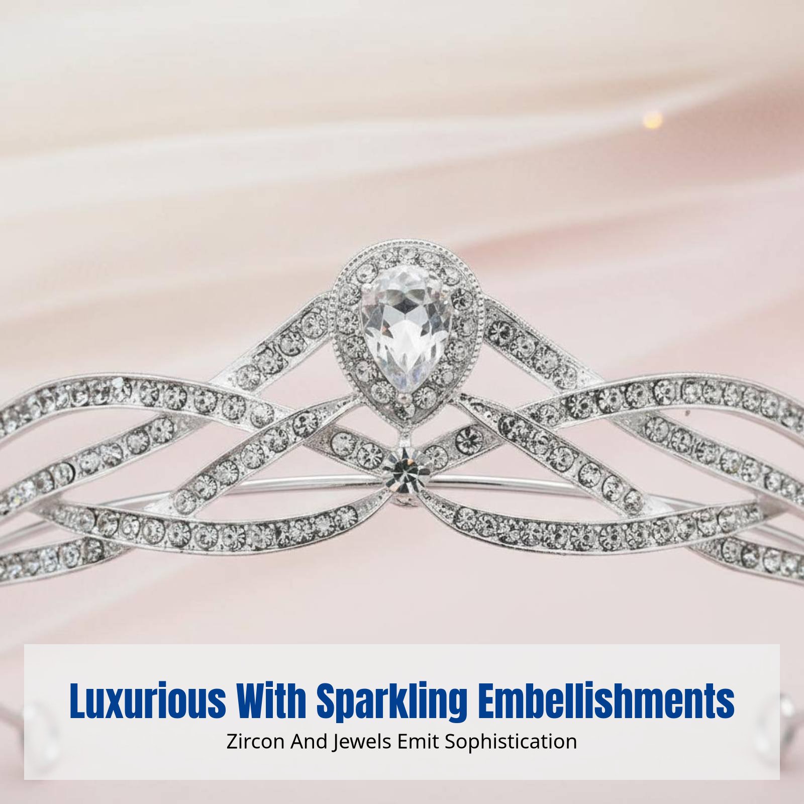 Zircon Inlaid Headband, Stylis - đánh giá và giá Elegant Decor & Lighting Llc