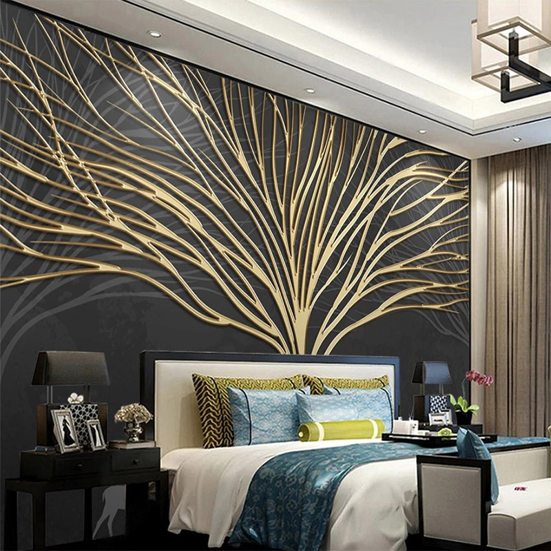 Custom Mural Wallpaper Modern  - đánh giá và giá Wall Decor Lighting Tree