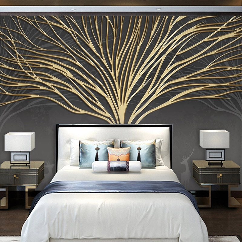 Custom Mural Wallpaper Modern  - đánh giá và giá Wall Decor Lighting Tree