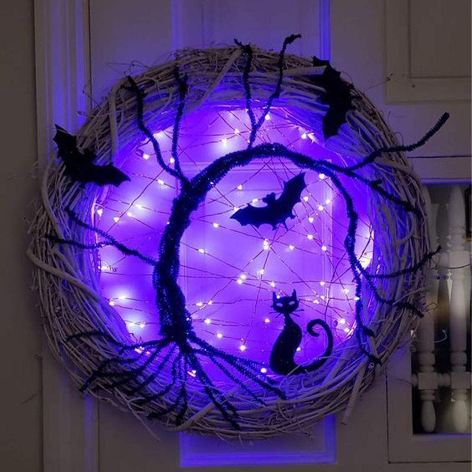 Halloween Wreath Lighted Wreat - đánh giá và giá Lighting Decor Photos