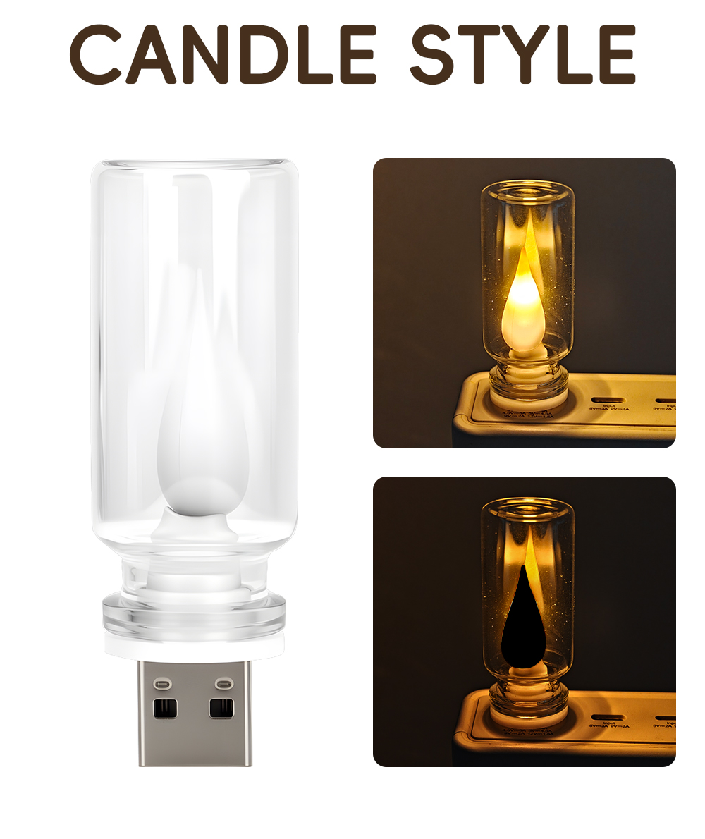 USB LED Flash Candles Light Bu - đánh giá và giá Lighting Interior Decor