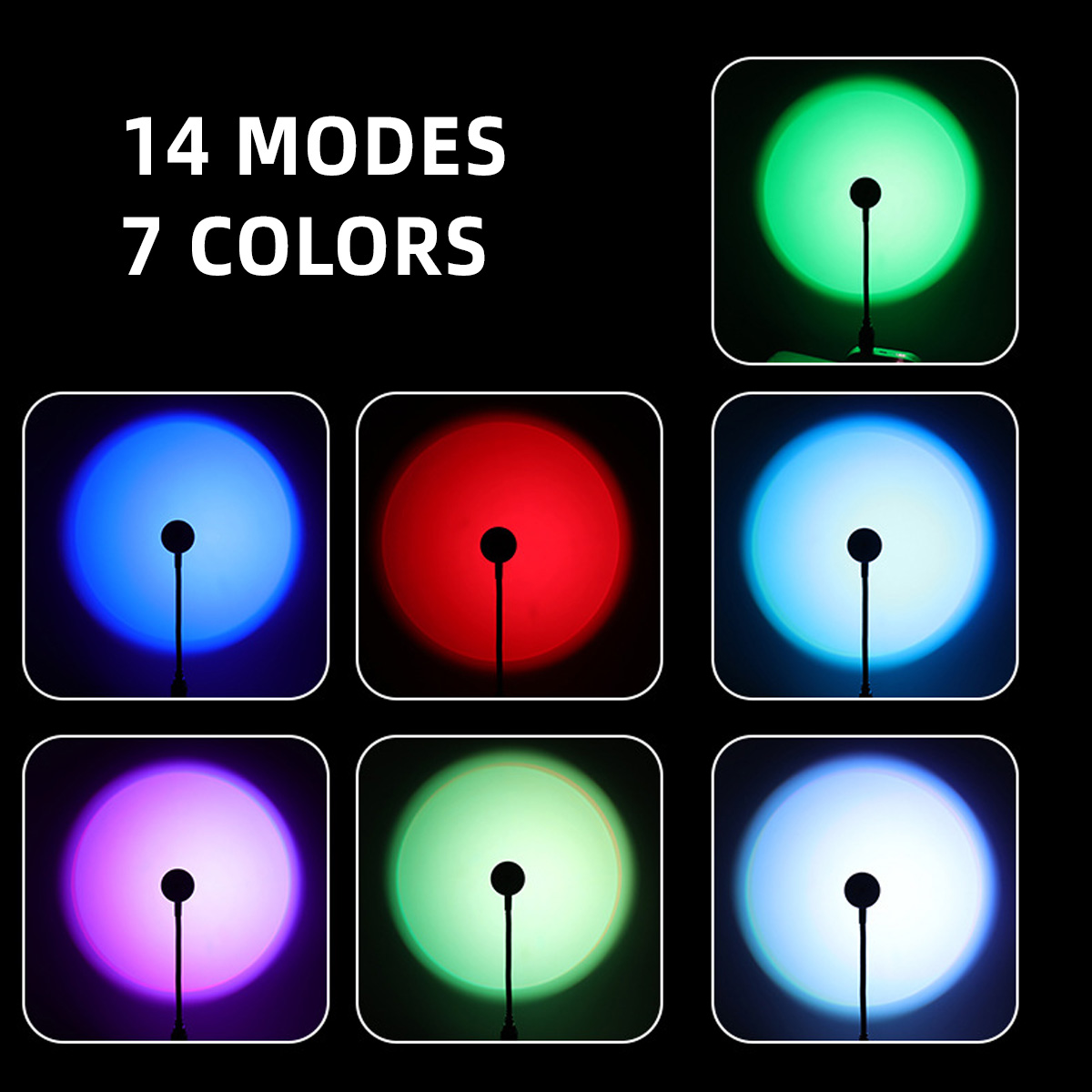 USB Charging LED Sunset Light  - đánh giá và giá Lighting Decor Photos