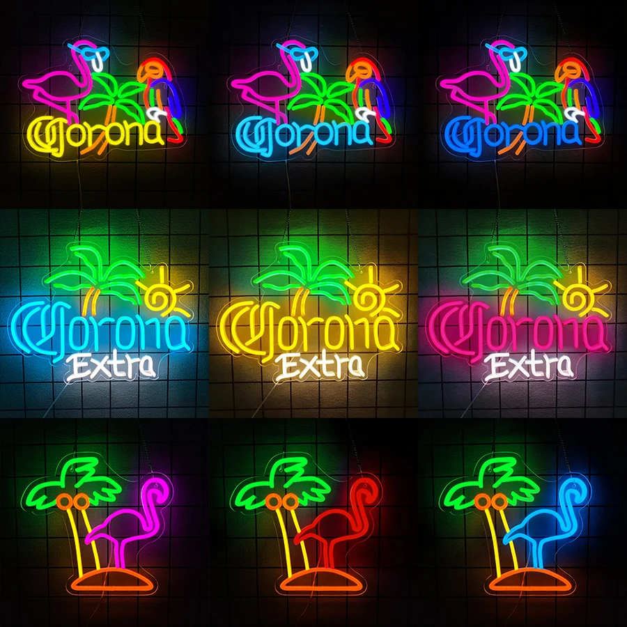 Bar Light Up Signs Extra Beer  - đánh giá và giá Wall Decor Lighting Tree