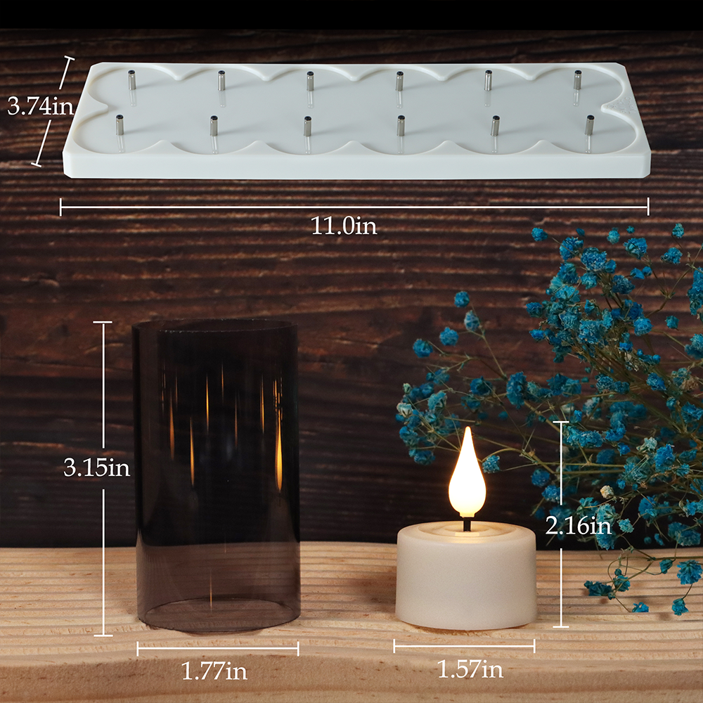 LED Candle Light Rechargeable  - đánh giá và giá Room Decor Lighting Lamp