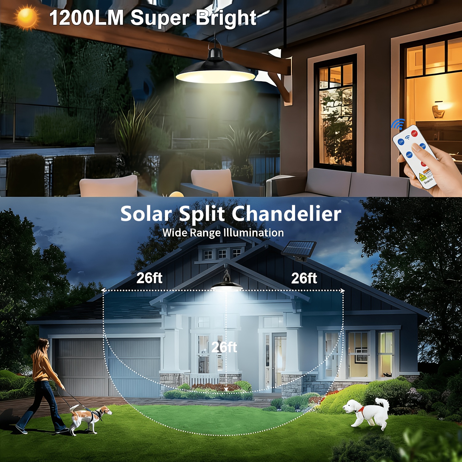 1pc Solar Pendant Light Outdoo - đánh giá và giá Room Decor Lighting Lamp