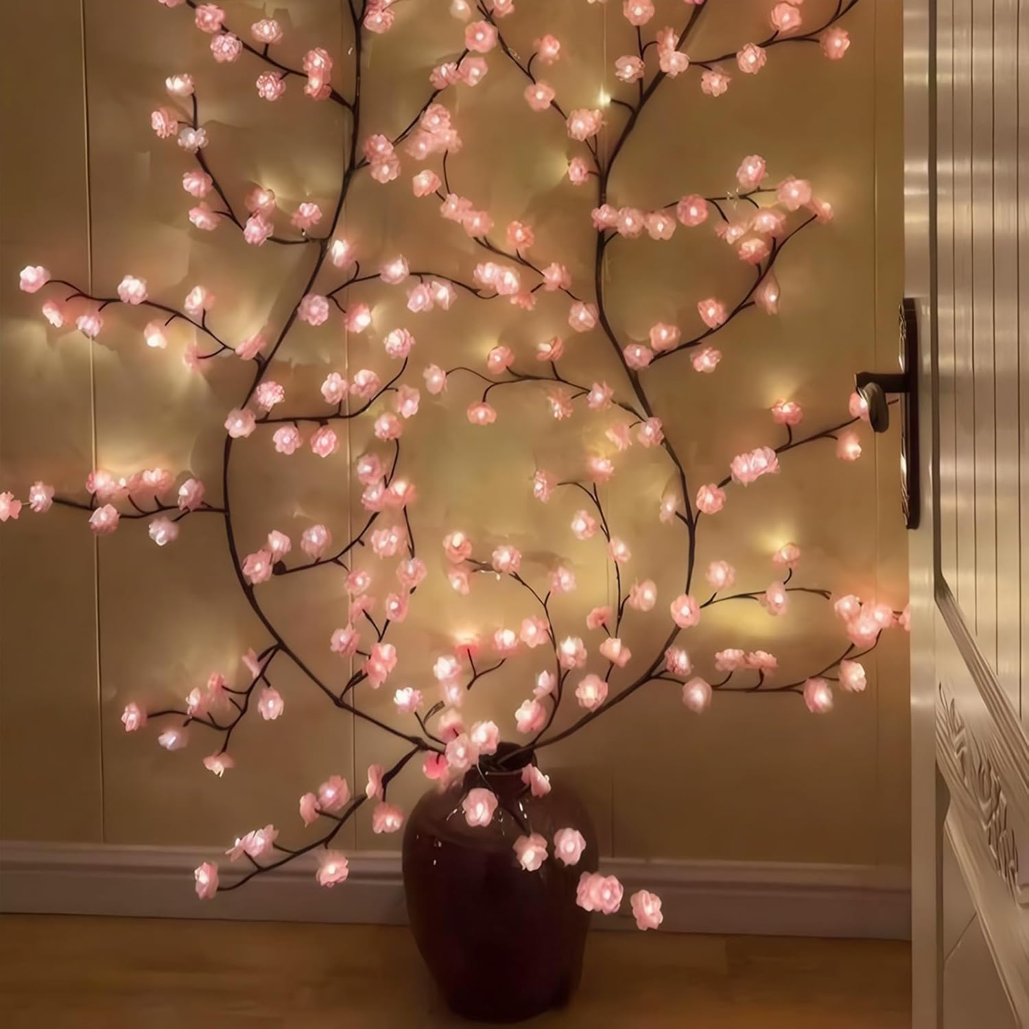 Cherry Blossom Willow Vine Twi - đánh giá và giá Wall Decor Lighting Tree