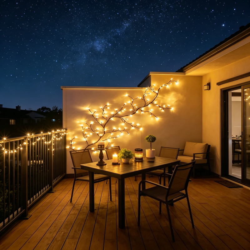 1Pc 1.8m/5.9Ft 96LED Vine Stri - đánh giá và giá Wall Decor Lighting Tree