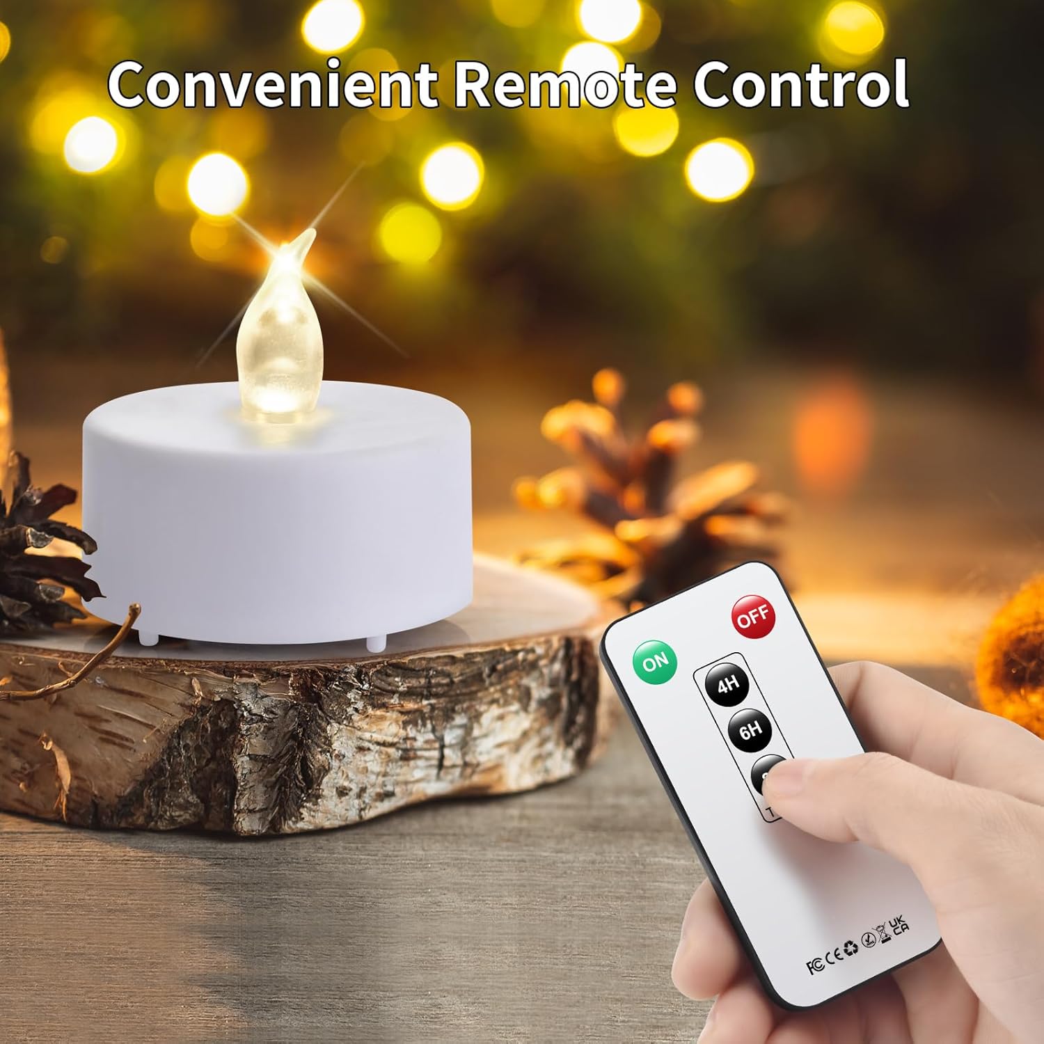 12 Pack Remote LED Tea Lights, - đánh giá và giá Decor Lighting Hours